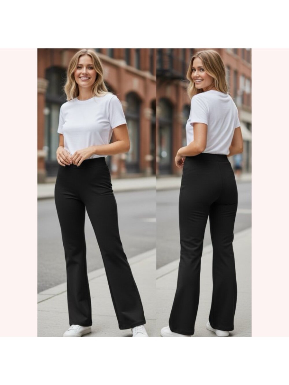 14/16 lands end starfish pants Black Flare Leg - Picture 2 of 3